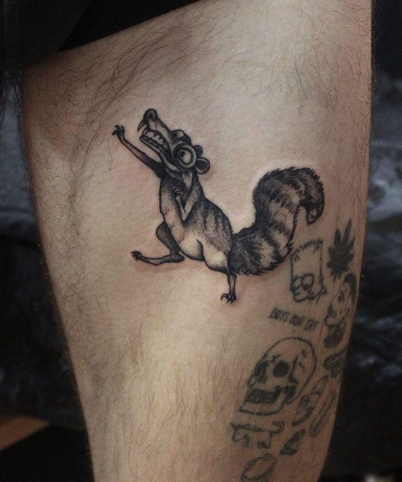 30 Funny Scrat Tattoos You Must Love