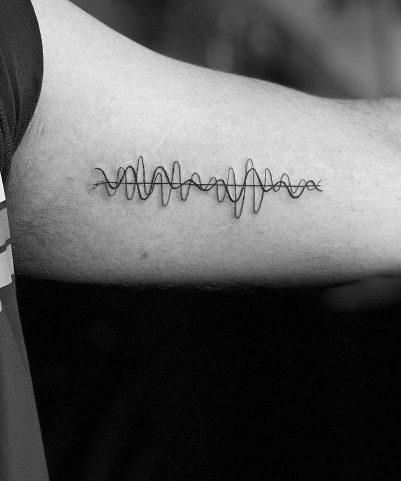 30 Pretty Soundwave Tattoos for Your Inspiration