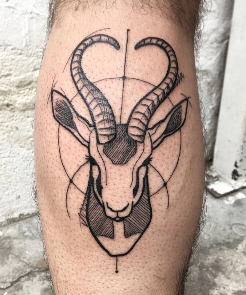 30 Unique Springbok Tattoos You Must Love