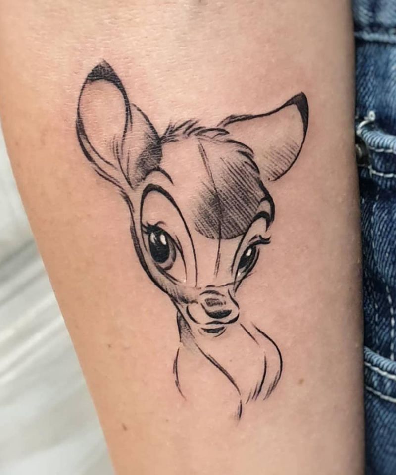 30 Cute Bambi Tattoos You Can Copy