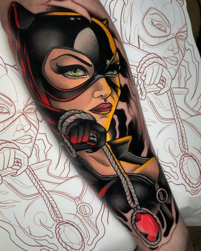 30 Unique Catwoman Tattoos You Will Love