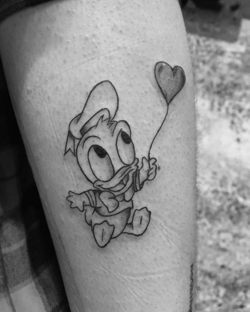 30 Cute Donald Duck Tattoos for Your Inspiration