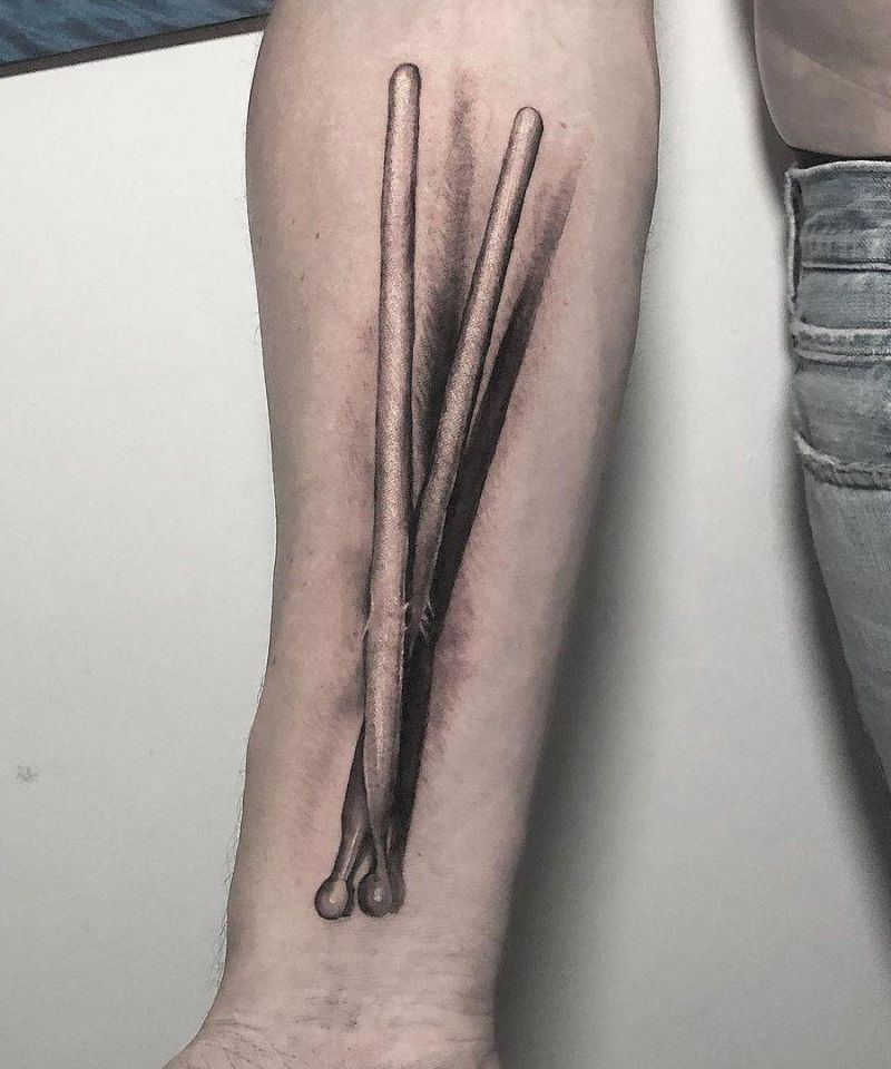 30 Unique Drumstick Tattoos to Inspire You