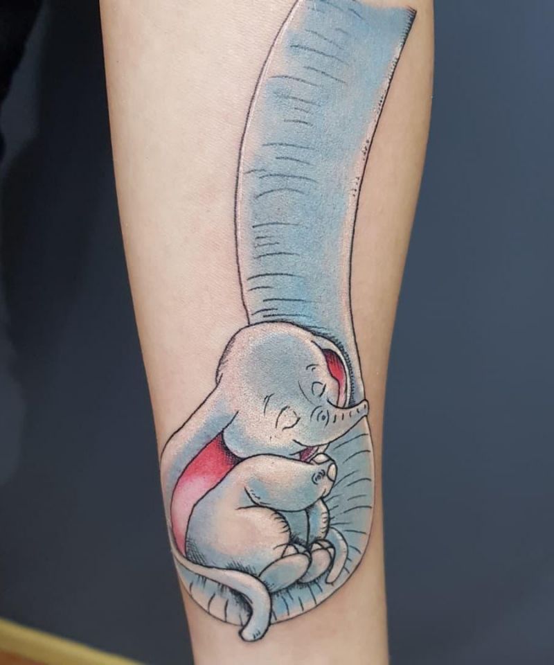 30 Cute Dumbo Tattoos for Your Inspiration