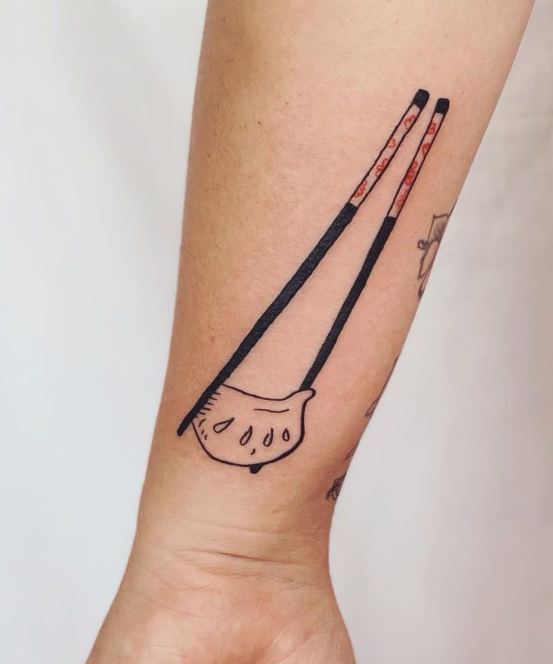 30 Unique Dumpling Tattoos Give You The Enjoyment of Delicious Food