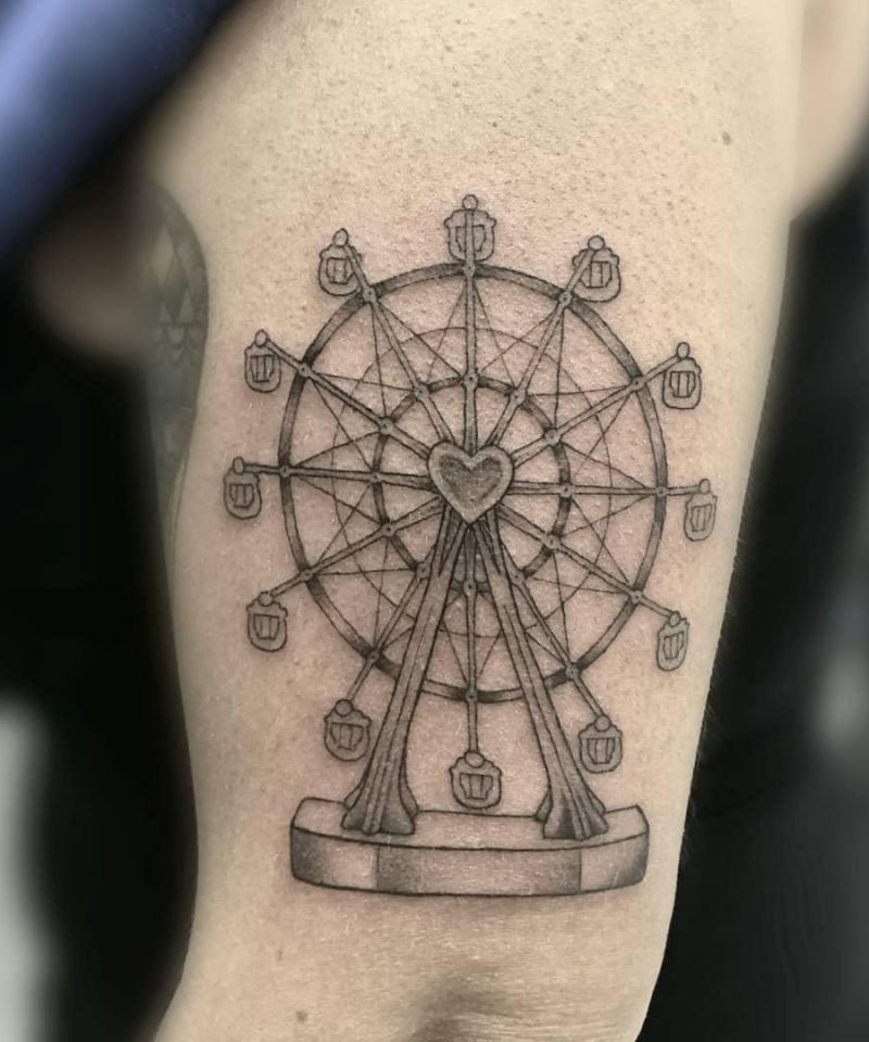 30 Pretty Ferris Wheel Tattoos You Must Try