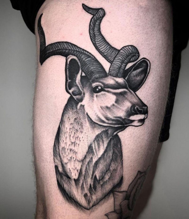 30 Unique Kudu Tattoos You Can Copy