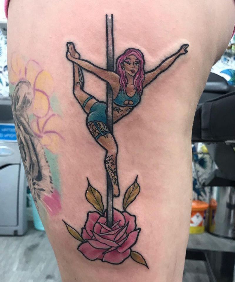 30 Pretty Pole Dance Tattoos Improve Your Temperament