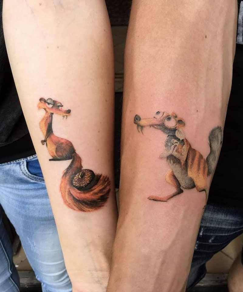 30 Funny Scrat Tattoos You Must Love