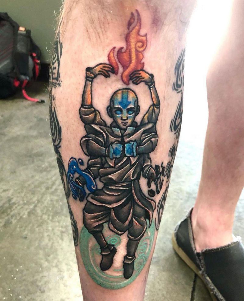 30 Unique Aang Tattoos to Inspire You