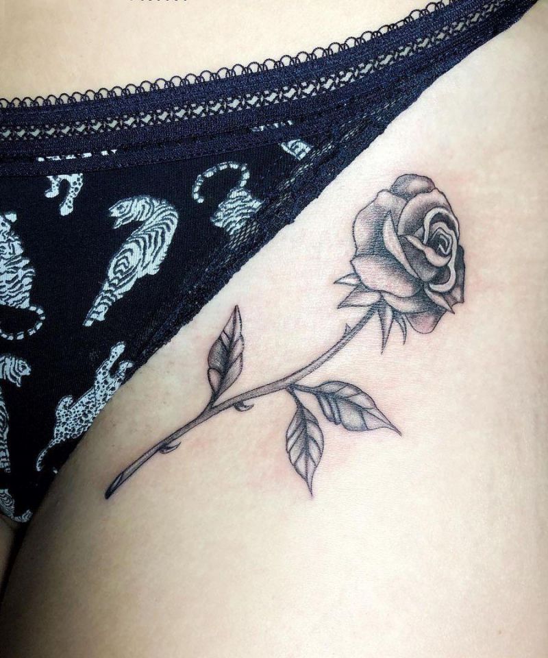 30 Pretty Bikini Line Tattoos Improve Your Temperament