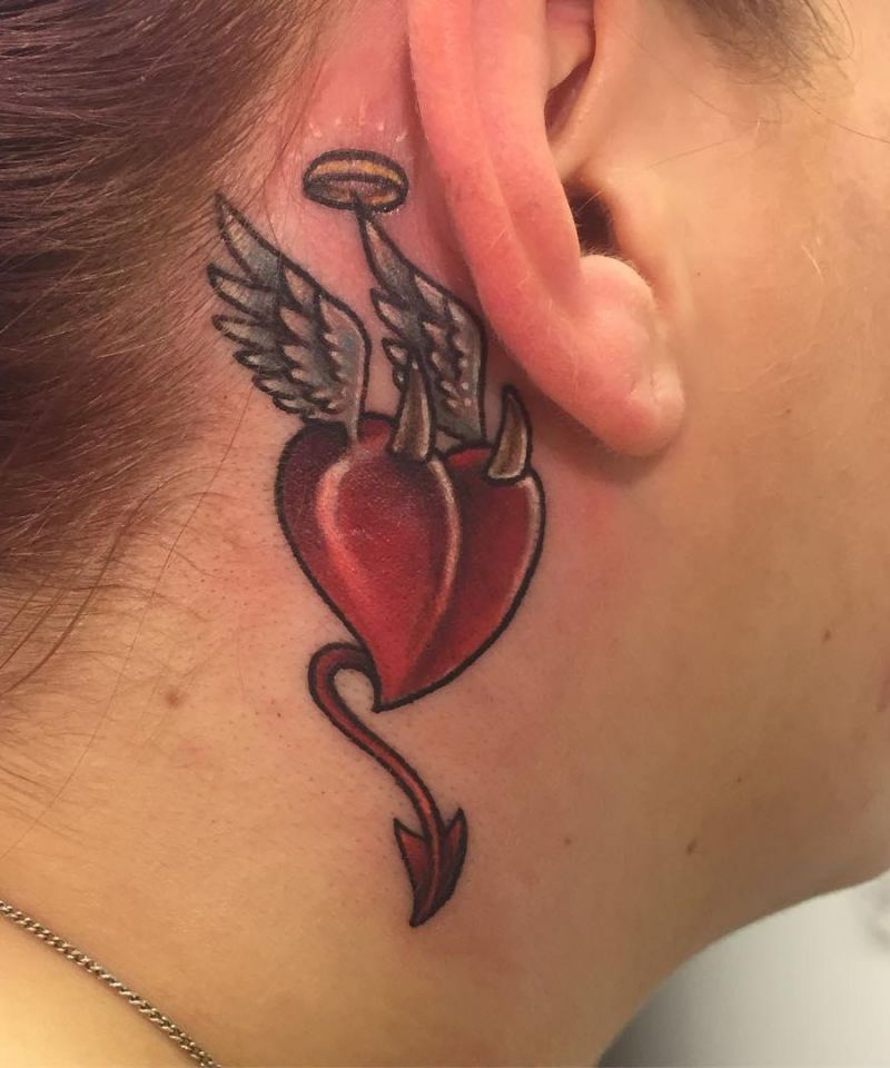 23 Unique Devil Heart Tattoos You Can Copy