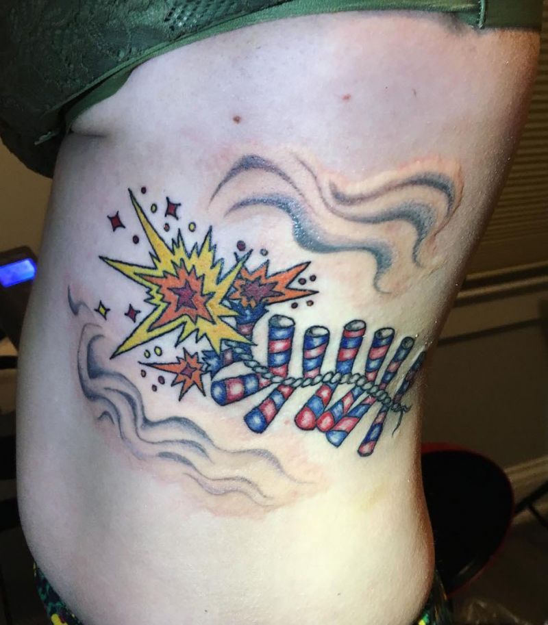 30 Unique Firecracker Tattoos You Must Love