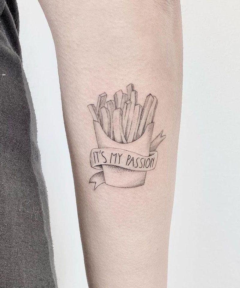 30 Unique French Fries Tattoos for Your Inspiration