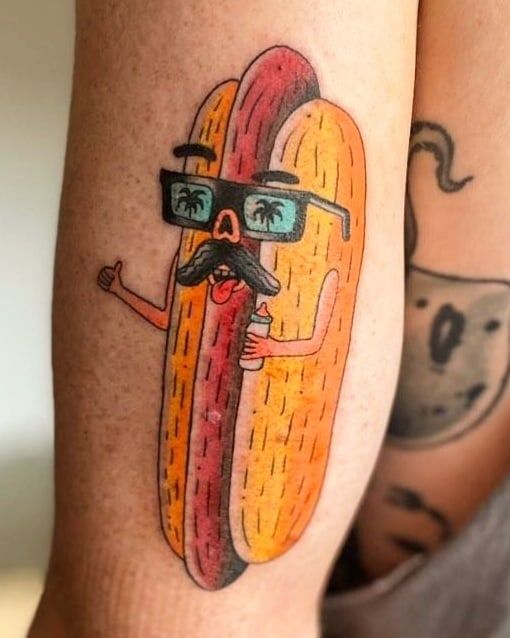 30 Cute Hot Dog Tattoos You Must Love