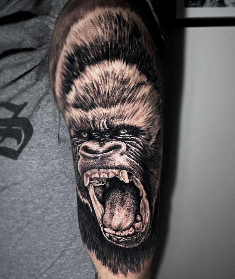 30 Amazing King Kong Tattoos You Must Love