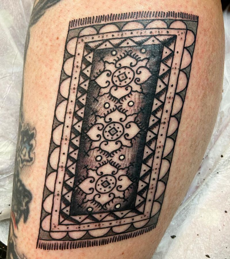 30 Unique Carpet Tattoos You Must Love