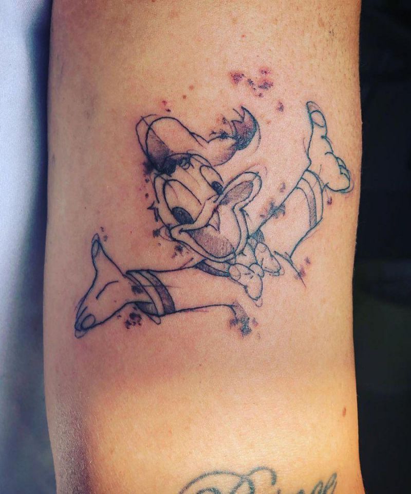 30 Cute Donald Duck Tattoos for Your Inspiration