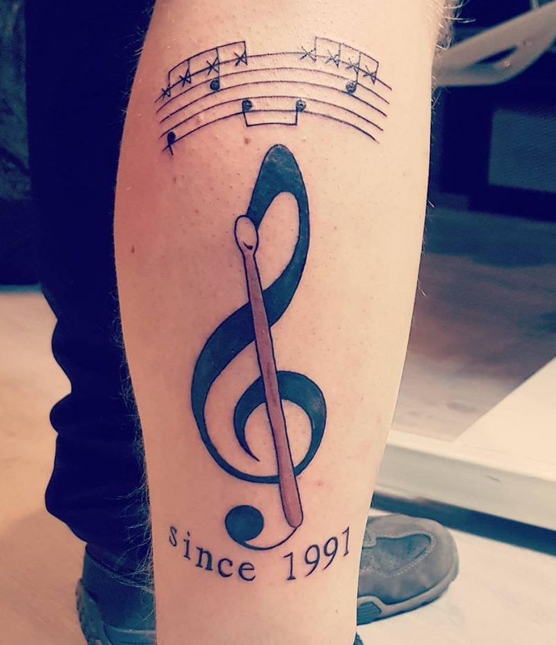 30 Unique Drumstick Tattoos to Inspire You