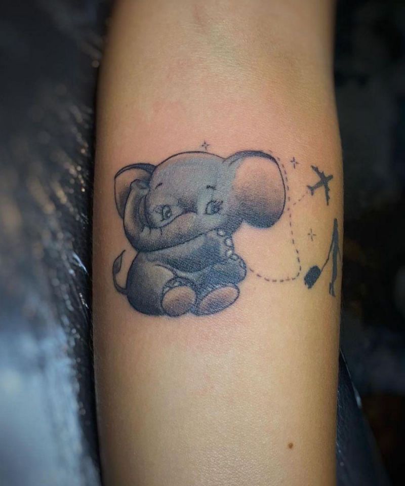 30 Cute Dumbo Tattoos for Your Inspiration