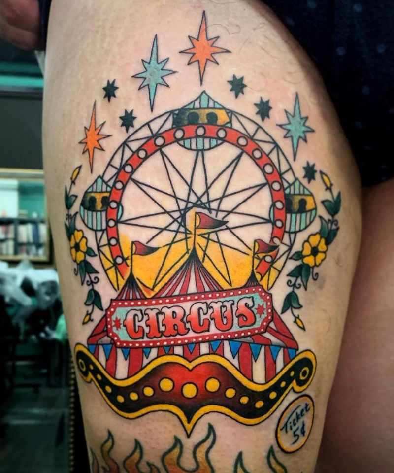 30 Pretty Ferris Wheel Tattoos You Must Try