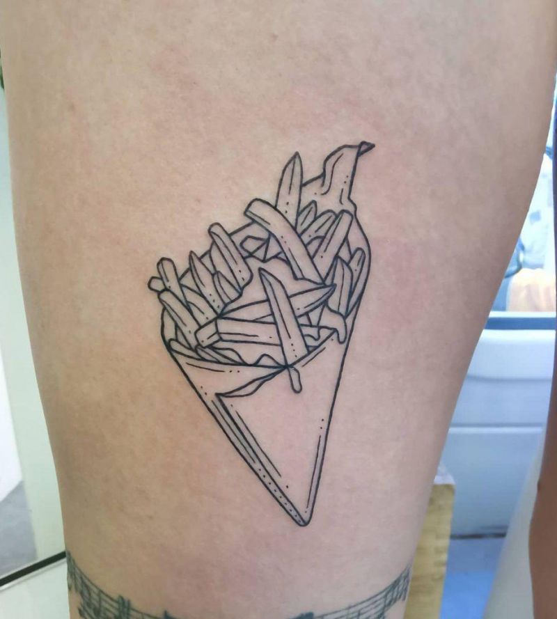 30 Unique French Fries Tattoos for Your Inspiration