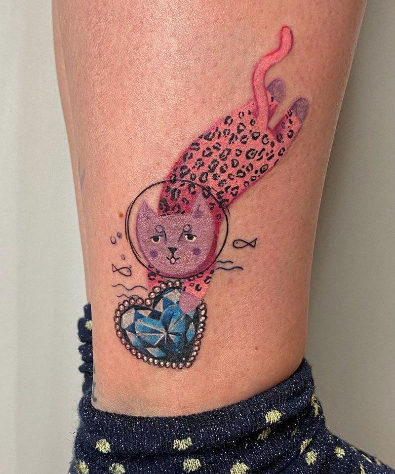 30 Pretty Heart of The Ocean Tattoos You Must Try