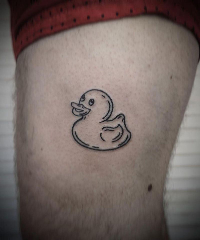 30 Cute Rubber Duck Tattoos You Can Copy