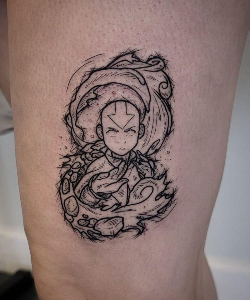 30 Unique Aang Tattoos to Inspire You