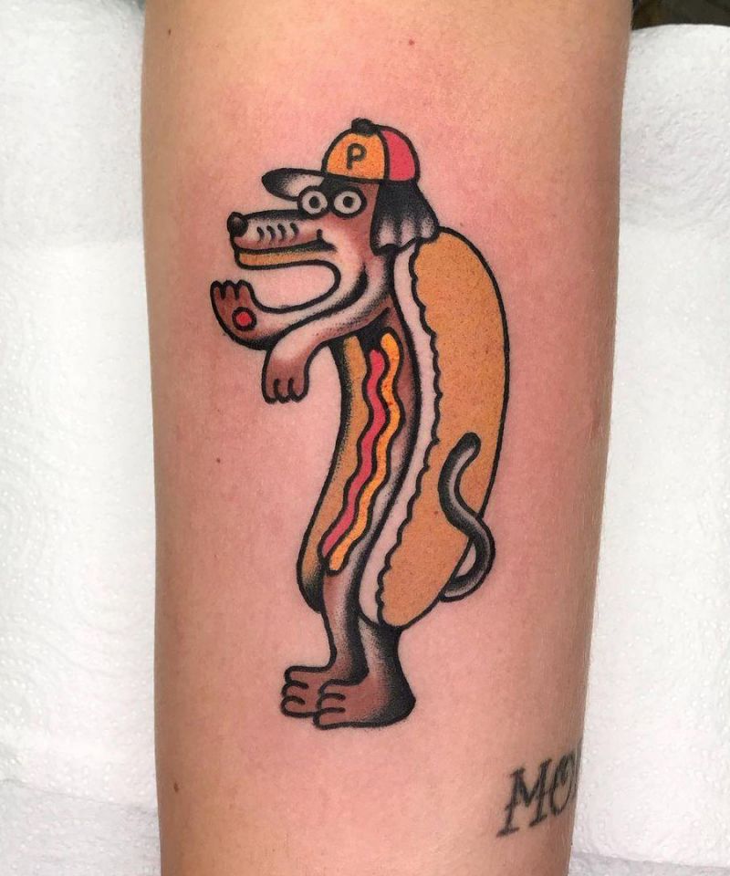 30 Cute Hot Dog Tattoos You Must Love