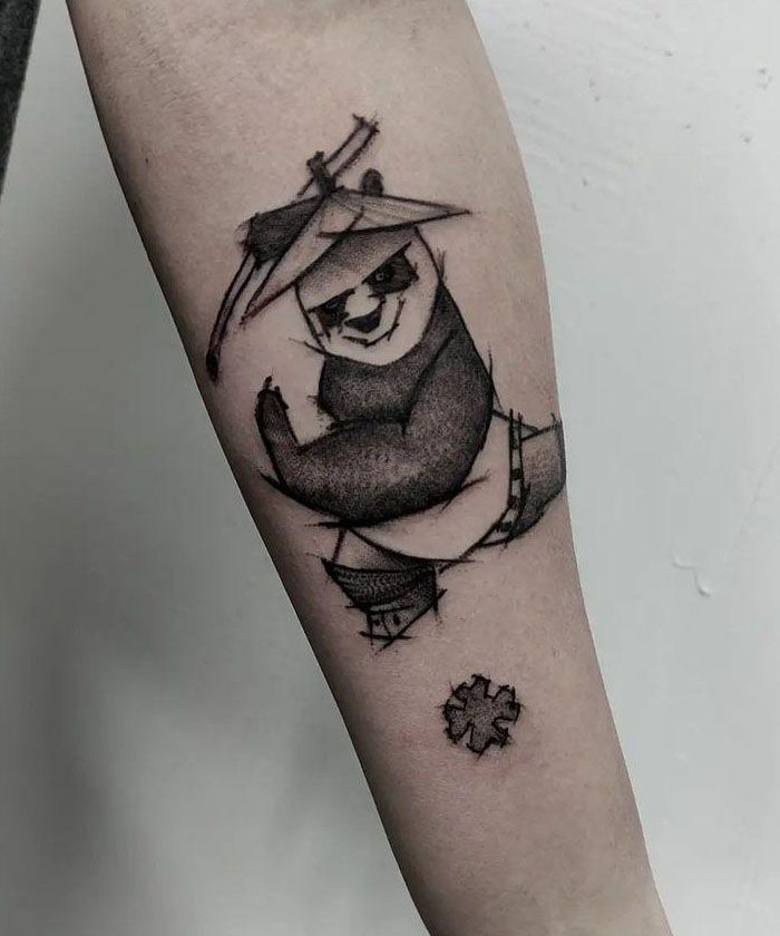 30 Cute Kung Fu Panda Tattoos You Must See