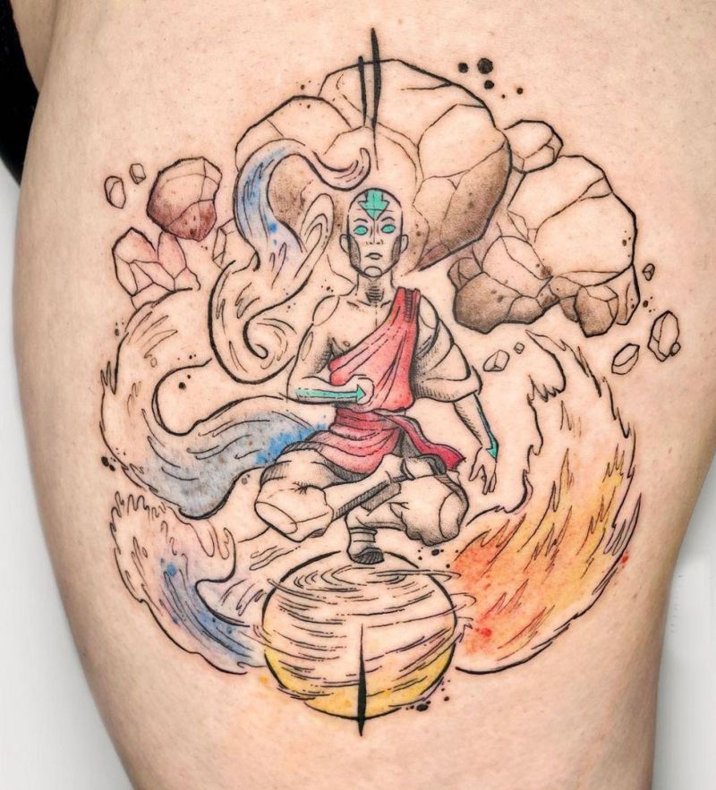 30 Unique Aang Tattoos to Inspire You