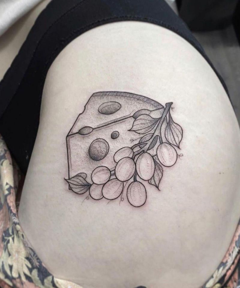 30 Unique Cheese Tattoos for Your Inspiration