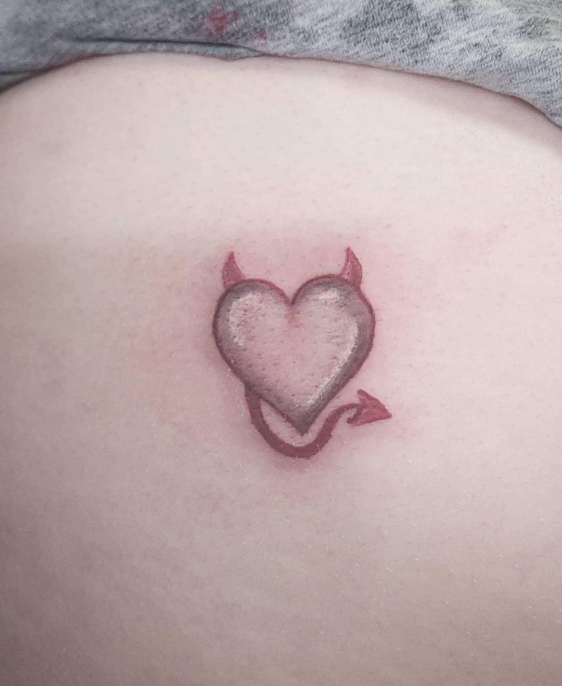 23 Unique Devil Heart Tattoos You Can Copy