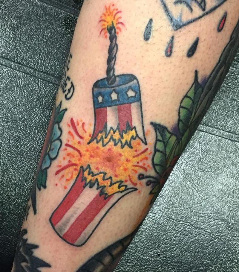 30 Unique Firecracker Tattoos You Must Love