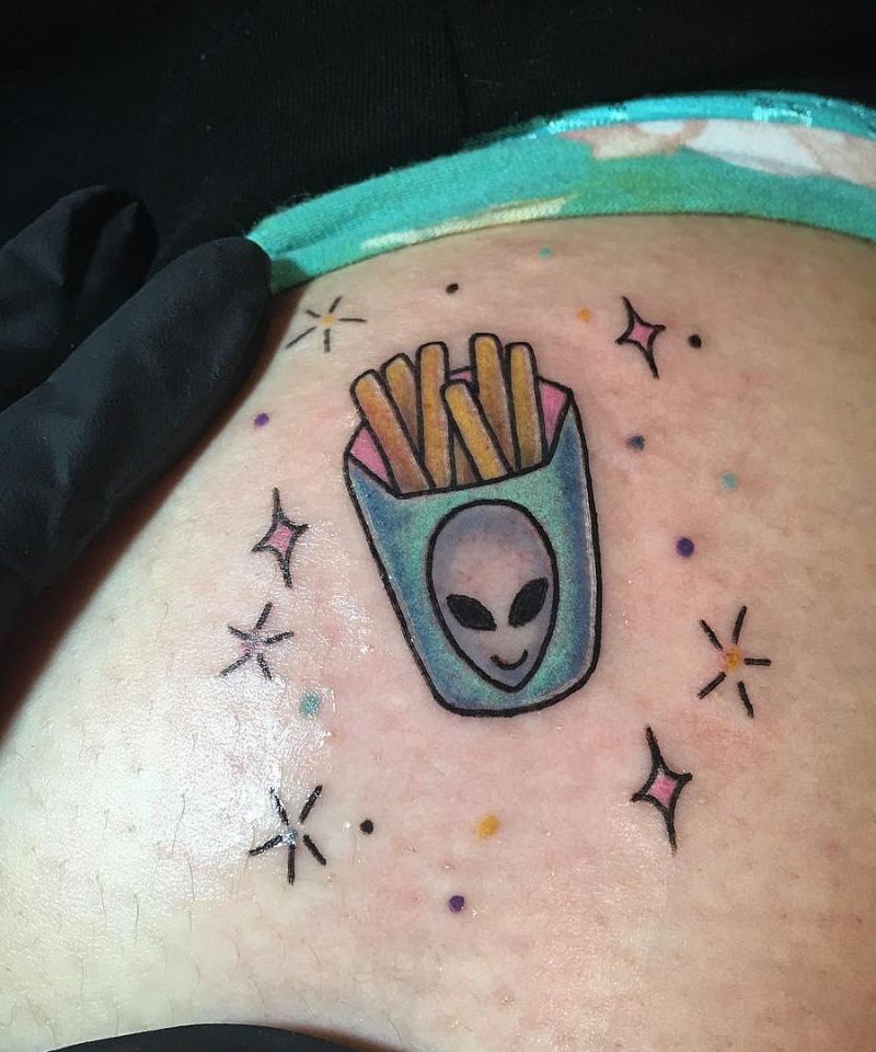 30 Unique French Fries Tattoos for Your Inspiration