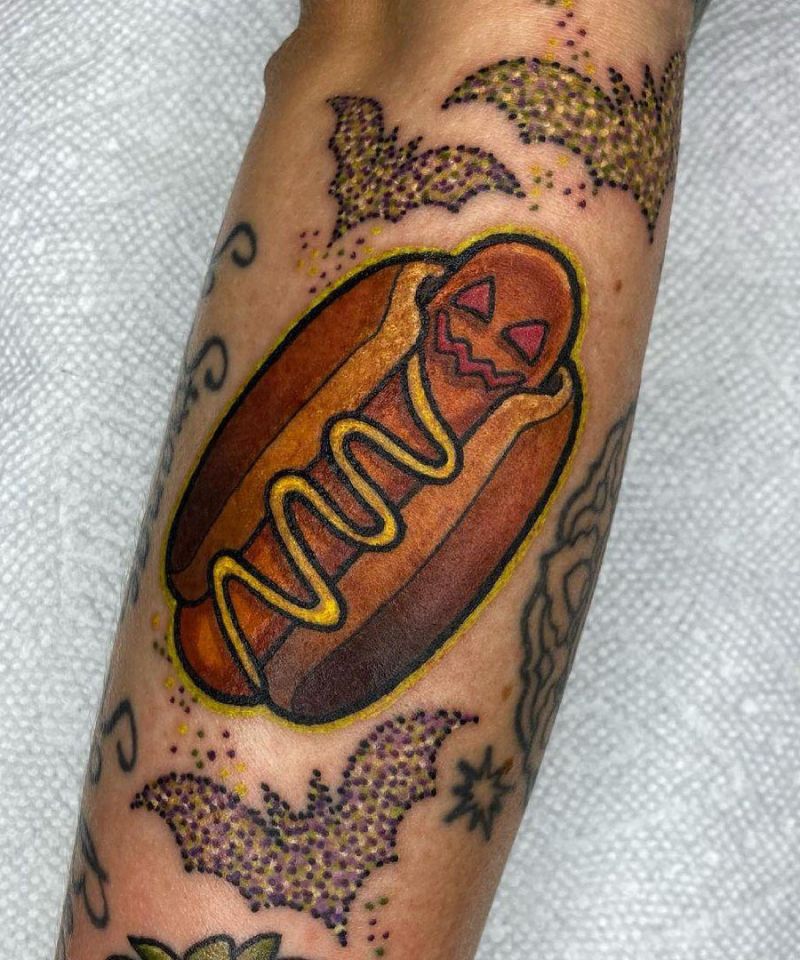 30 Cute Hot Dog Tattoos You Must Love