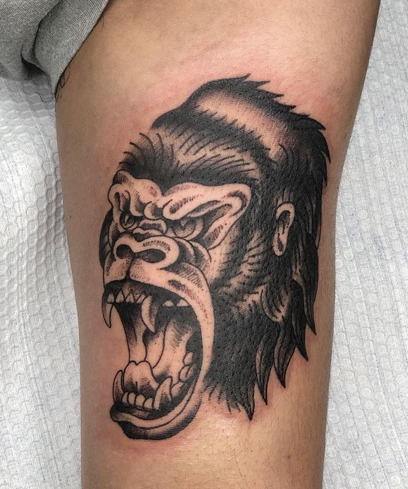 30 Amazing King Kong Tattoos You Must Love