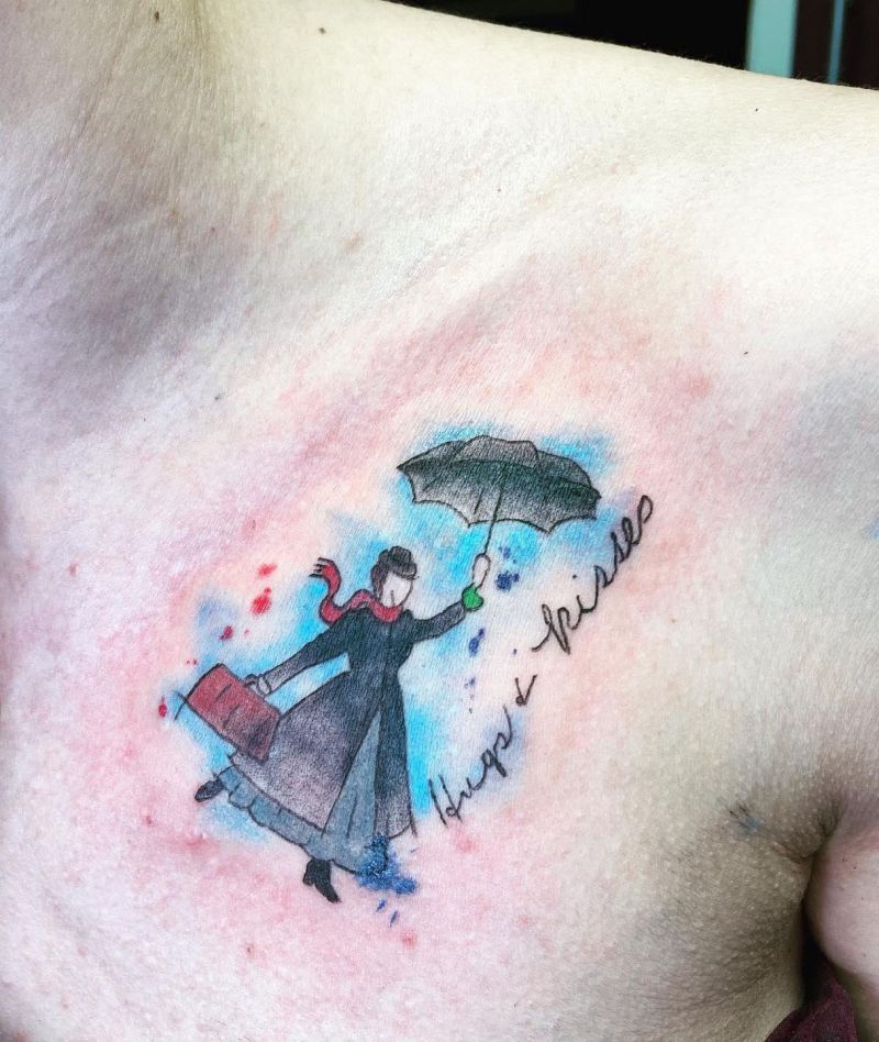 30 Pretty Mary Poppins Tattoos Give You Inspiration