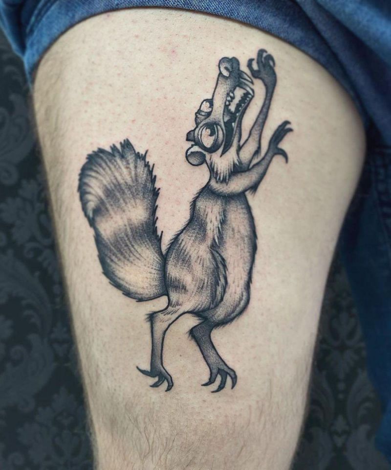 30 Funny Scrat Tattoos You Must Love