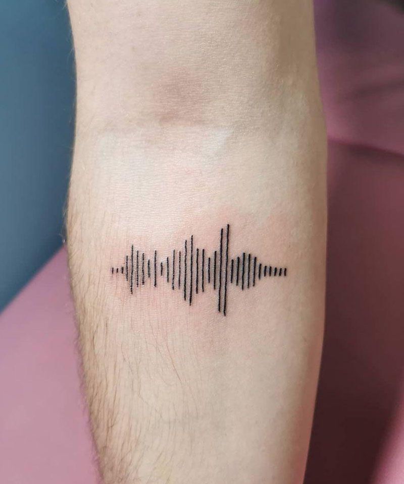 30 Pretty Soundwave Tattoos for Your Inspiration