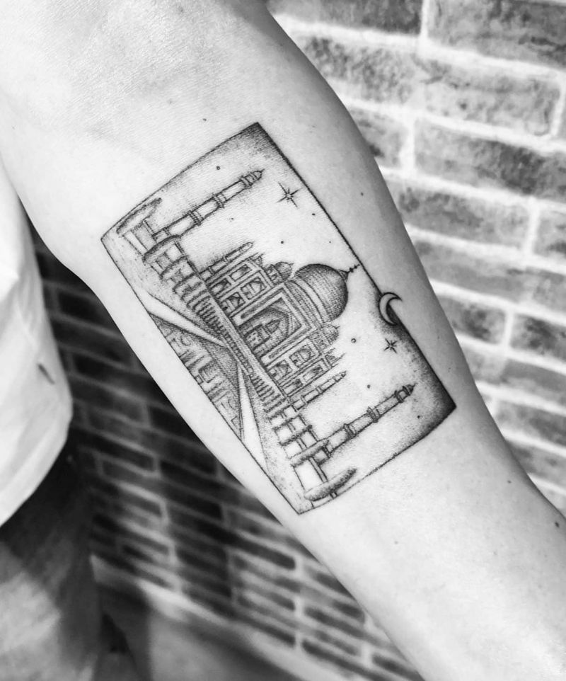 30 Exciting Taj Mahal Tattoos Give You Inspiration