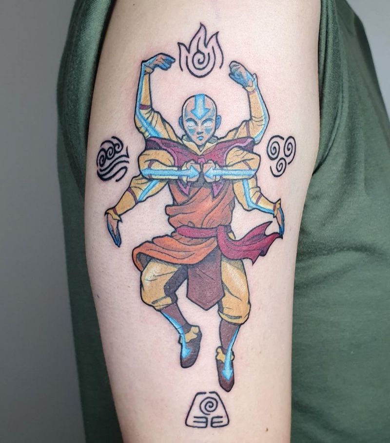 30 Unique Aang Tattoos to Inspire You