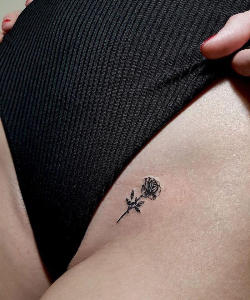 30 Pretty Bikini Line Tattoos Improve Your Temperament