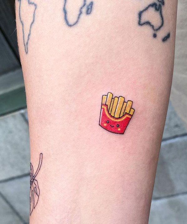 30 Unique French Fries Tattoos for Your Inspiration