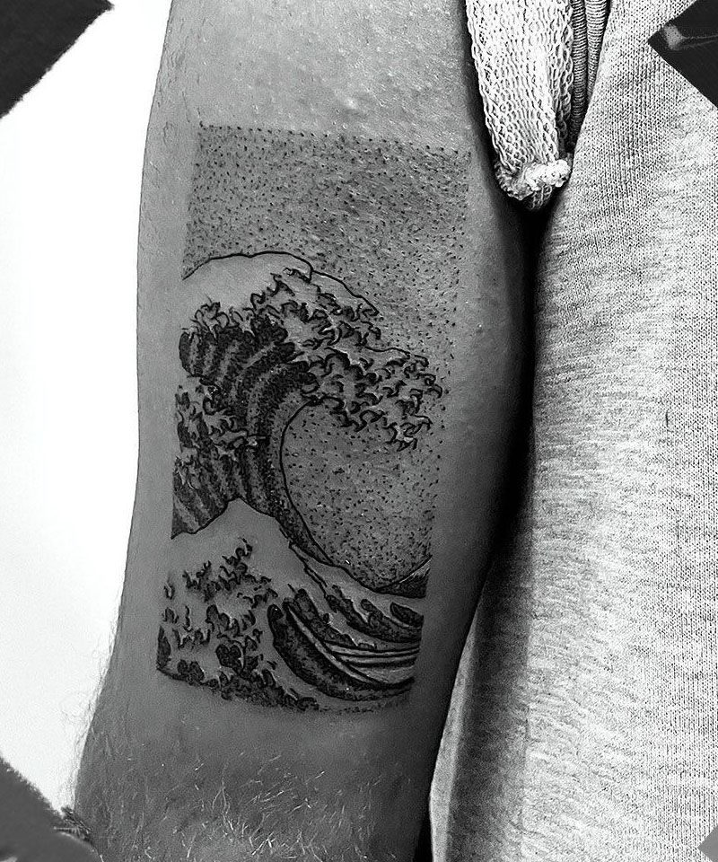 30 Pretty Great Wave Tattoos Improve Your Temperament