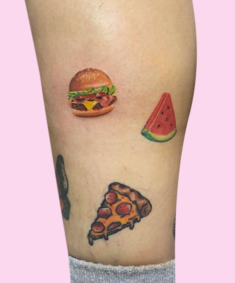 30 Unique Hamburger Tattoos to Inspire You