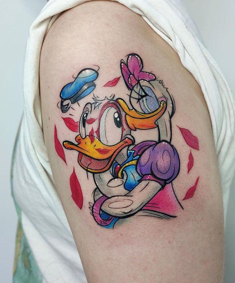 30 Cute Donald Duck Tattoos for Your Inspiration