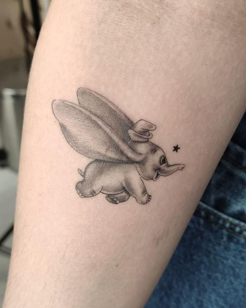 30 Cute Dumbo Tattoos for Your Inspiration