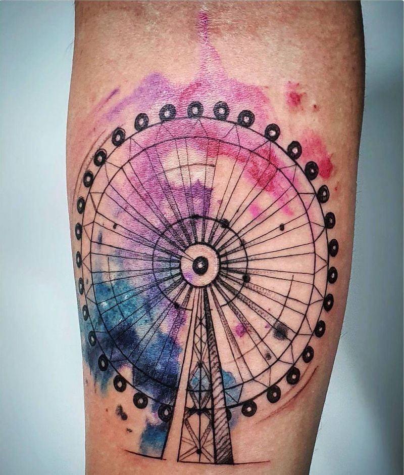 30 Pretty Ferris Wheel Tattoos You Must Try